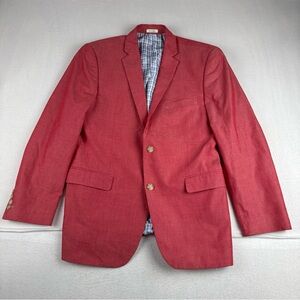 Southern Pines Mens Pink Salmon Blazer sport Coat Medium 39R Preppy Country Club